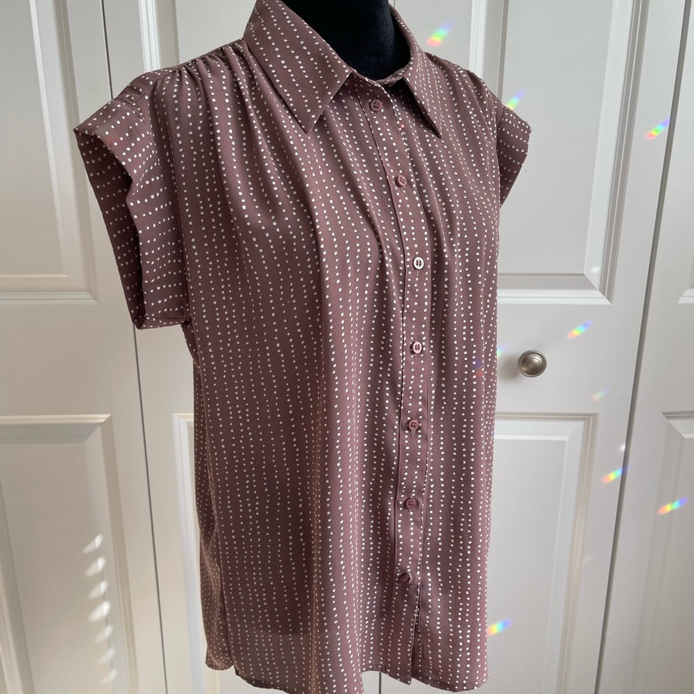 X-Small 16th & Union Polka Dot Blouse